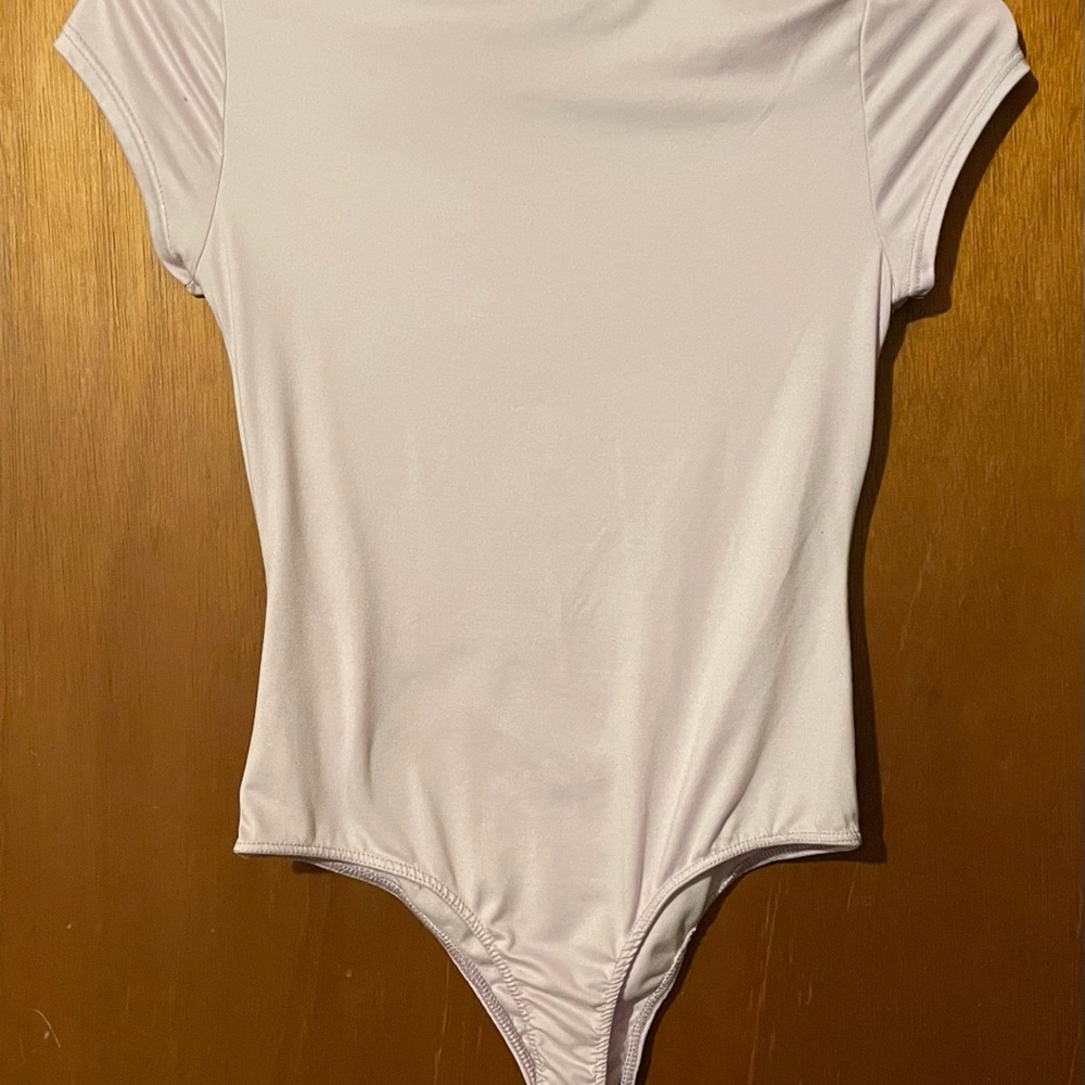 Purple Fitted Cap Sleeve Bodysuit